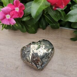 Pyrite Crystal Heart